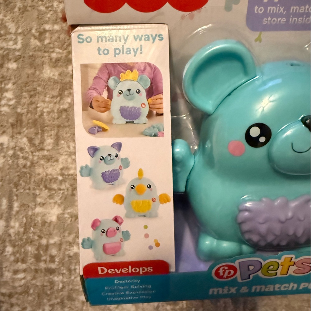 Mattel Fisher-Price Mix & Match Pet - Light Blue and Lavender - Picture 3 of 5
